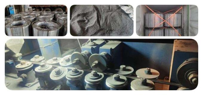 Mezcla de alambre de metal con núcleo de calcio aleación de alambre casi con núcleo de 1,3 cm 2